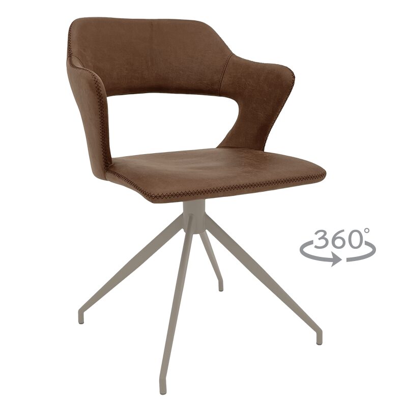 Трапезен стол RAPLA 1 – кафяв 16