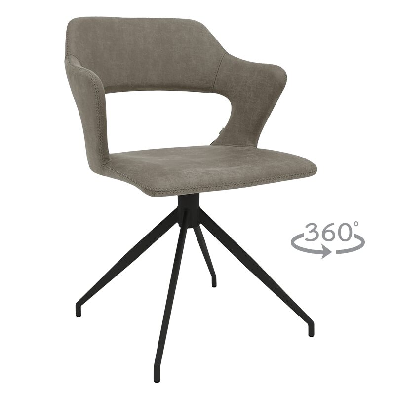 Трапезен стол RAPLA – сив 108