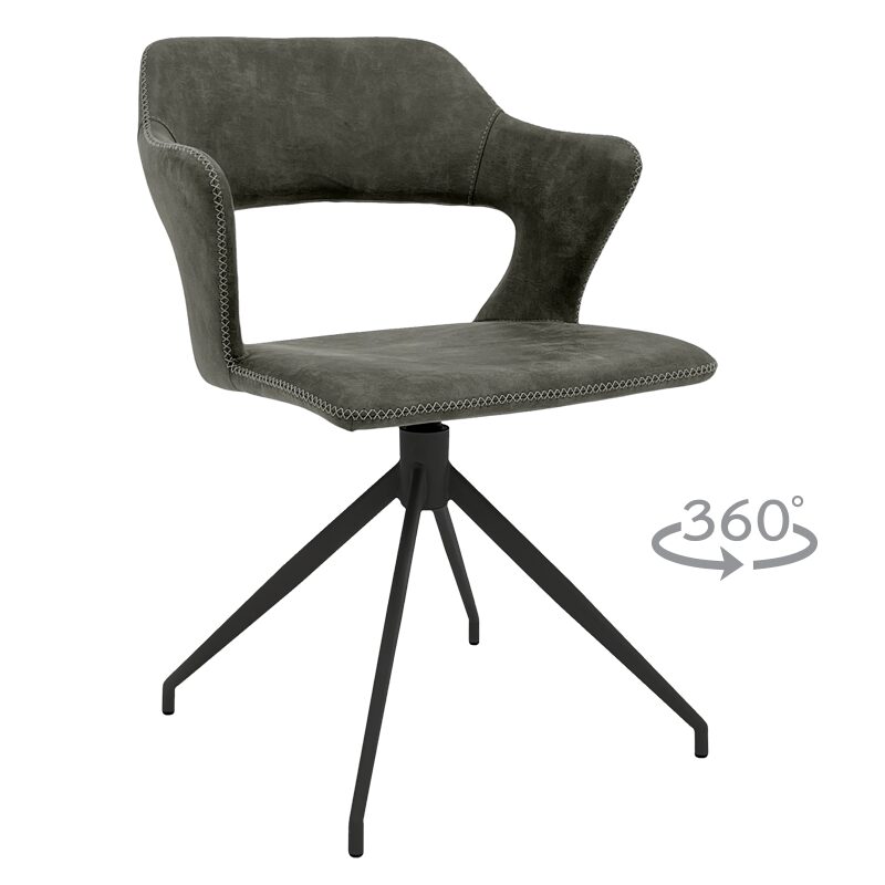 Трапезен стол RAPLA – тъмносив 09