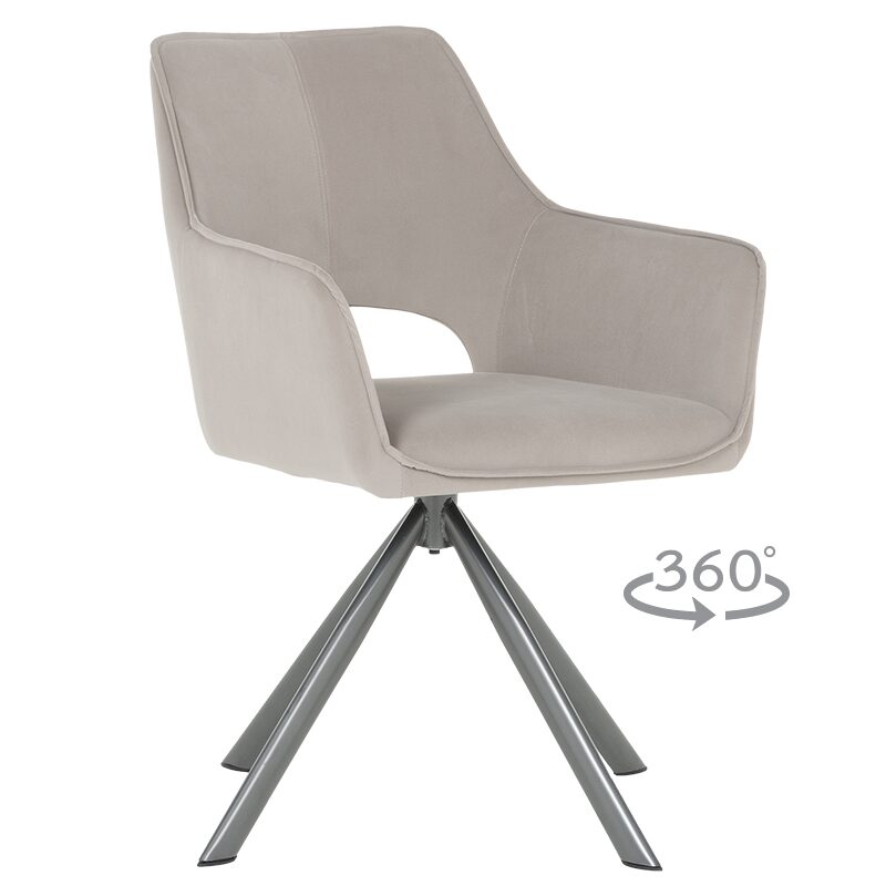 Трапезен стол READING 2 – светлосив MJ 3