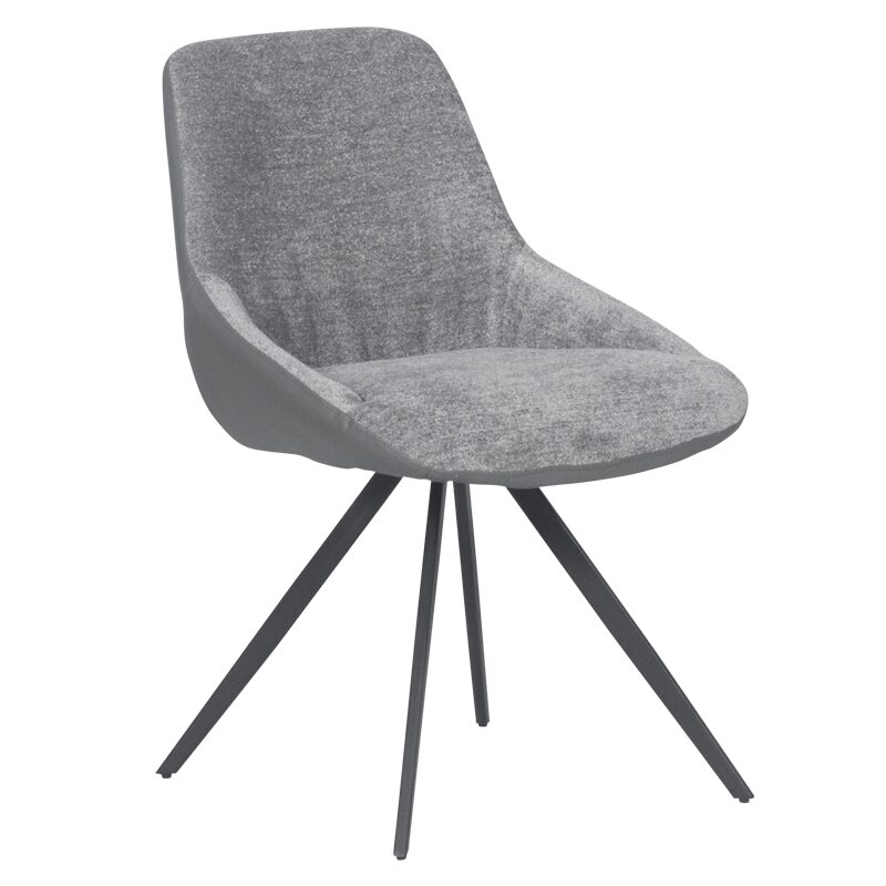 Трапезен стол ROMNEY – светлосив хV