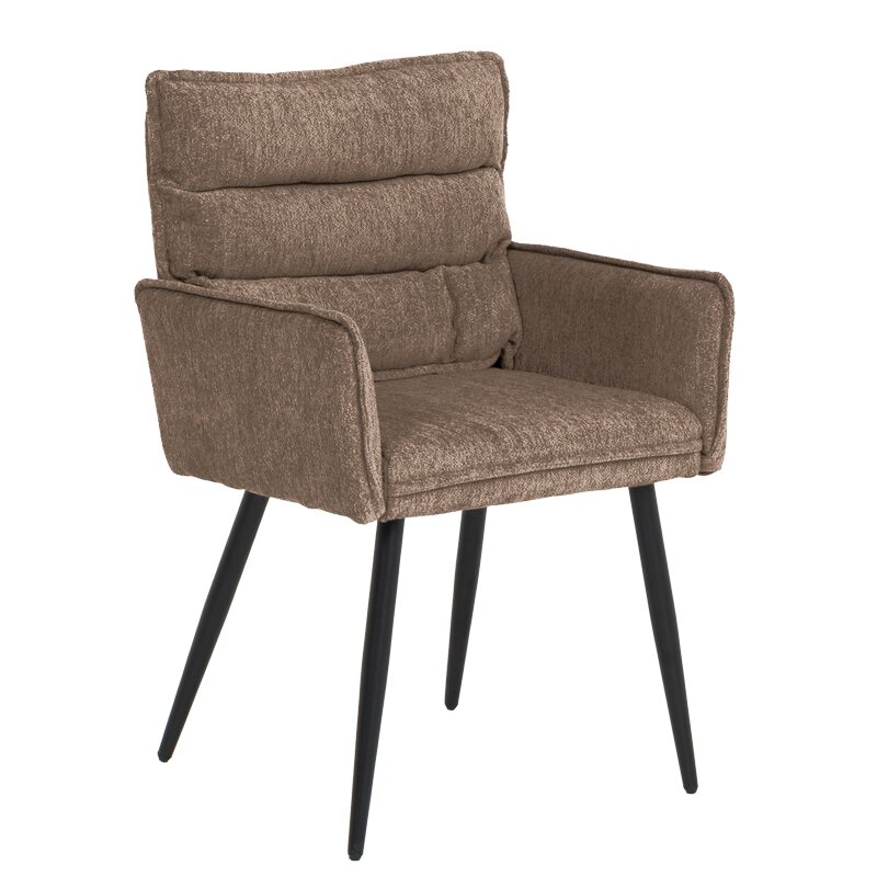 Трапезен стол с подлакътници IKSAN – кафяв R38