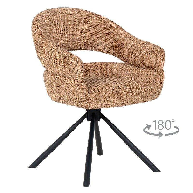 Трапезен стол SACABA – кафяв