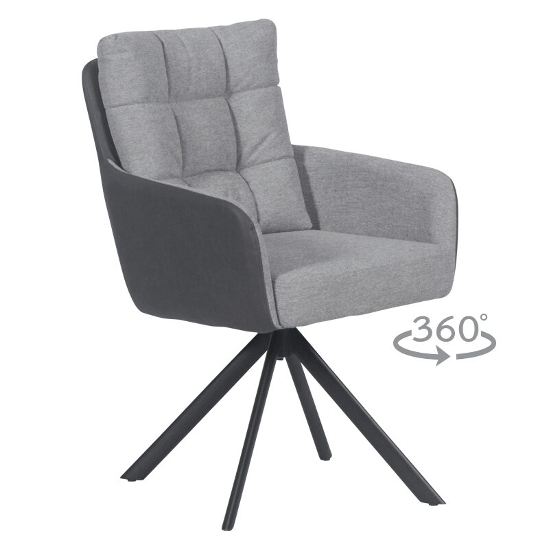 Трапезен стол SEFTON – сив см