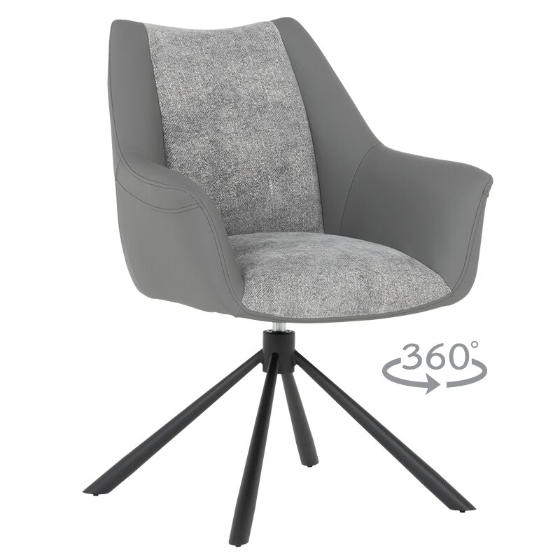 Трапезен стол TEMPE – тъмносив