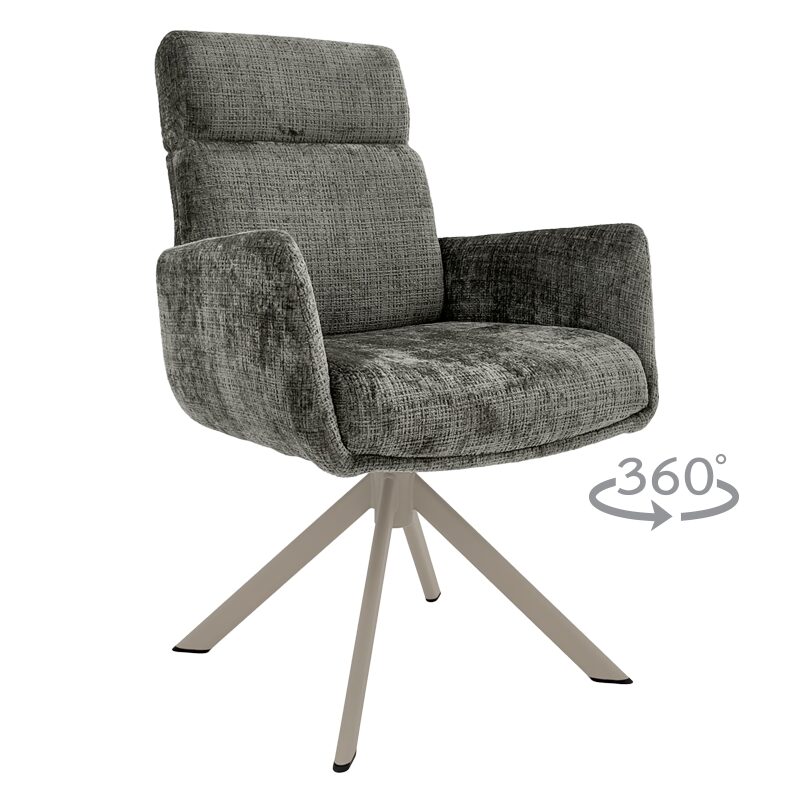 Трапезен стол TORVA – графит 93