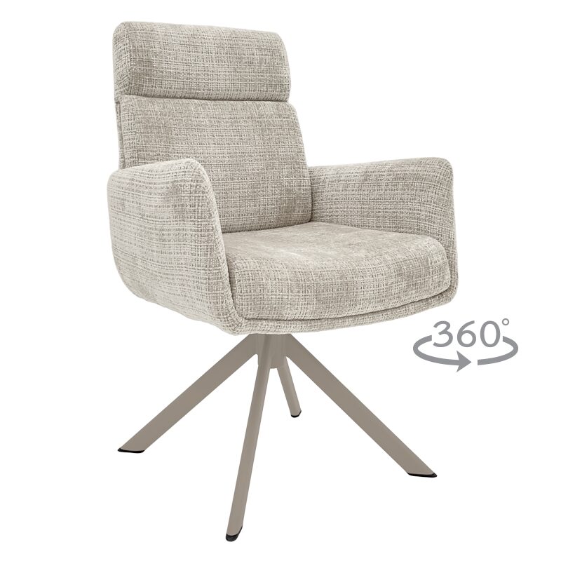 Трапезен стол TORVA – крем 02