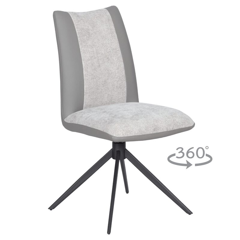 Трапезен стол TULSA – светлосив