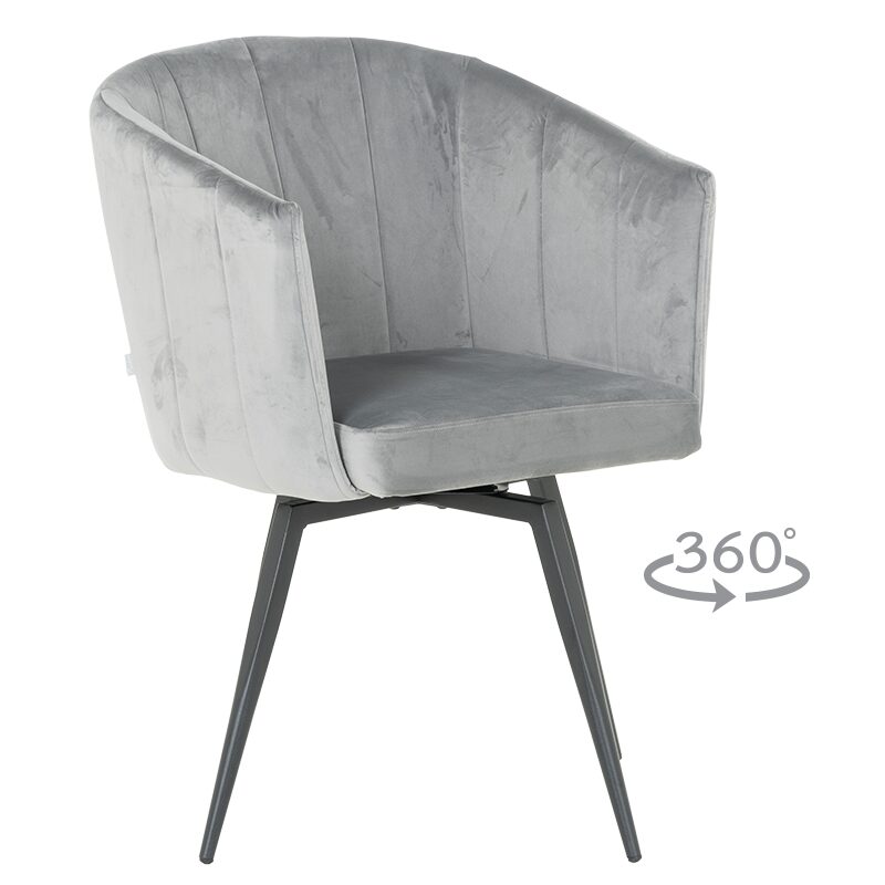 Трапезен стол VENICE – светлосив