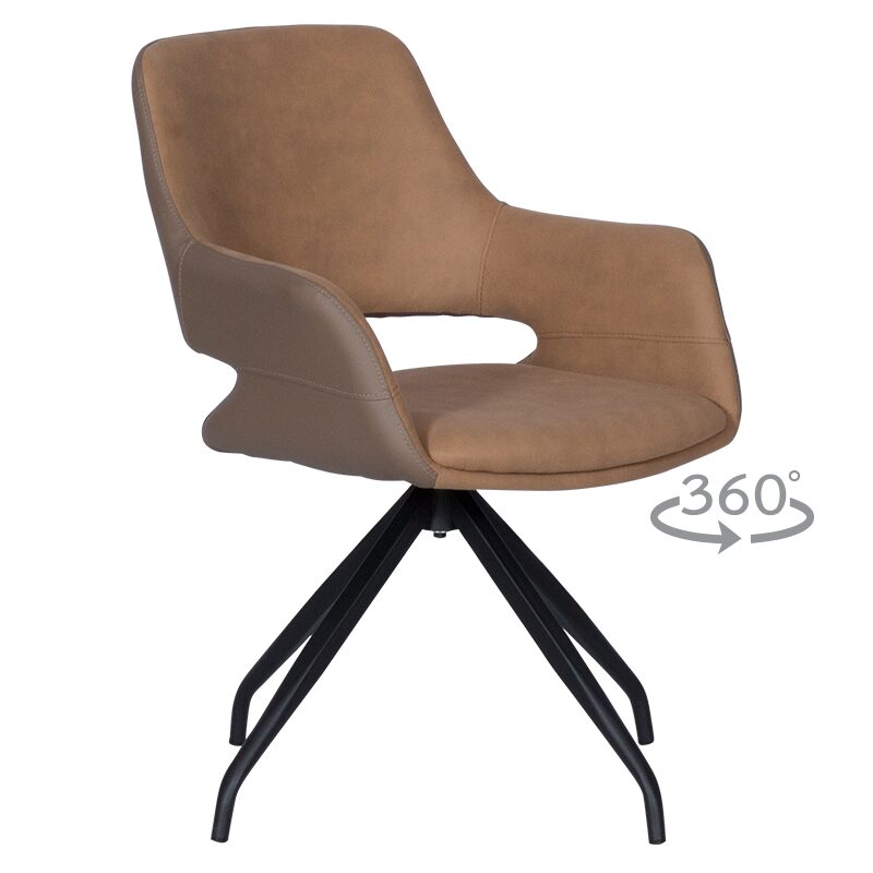 Трапезен стол WINSLOW – златно кафяв SF 2