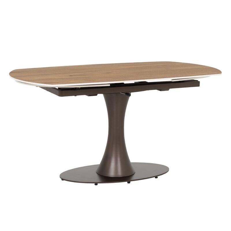 Разтегателна трапезна маса CARLOS – тъмен орех