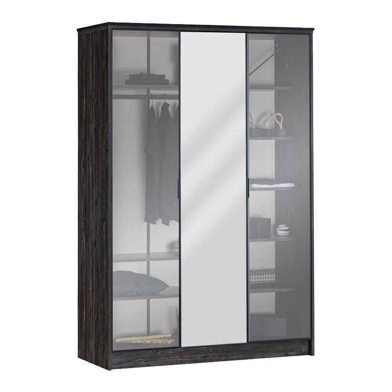 Трикрилен детски гардероб COSMOS