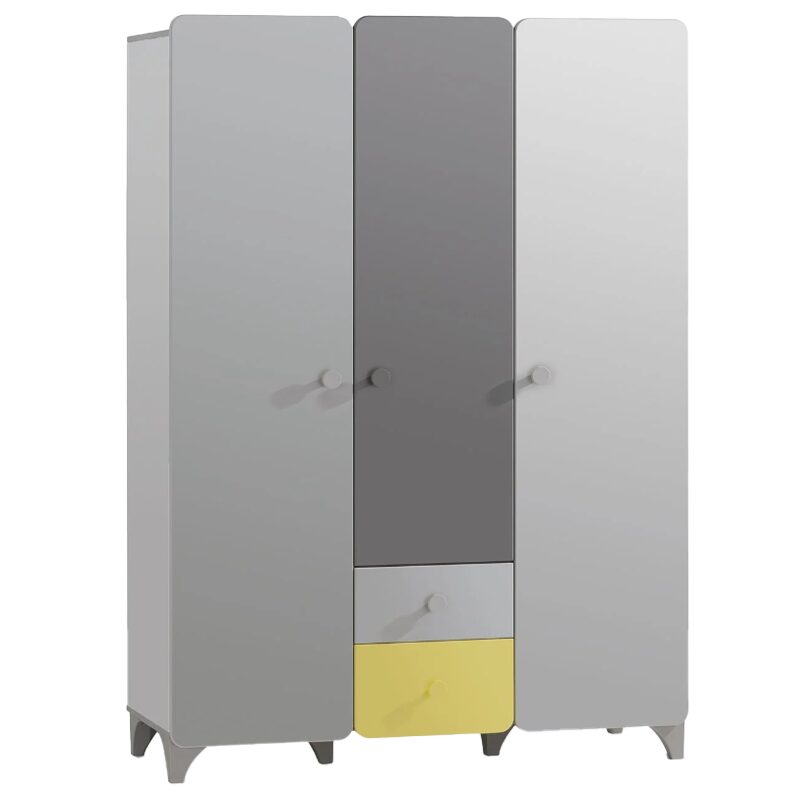 Трикрилен детски гардероб MINIA 143х53х200 см