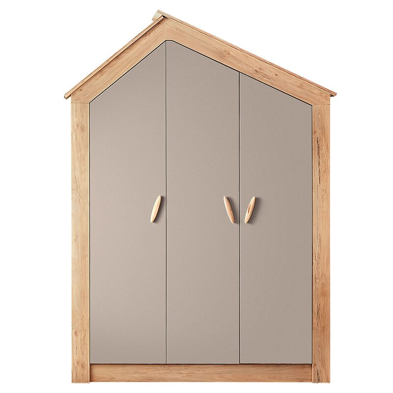 Трикрилен детски гардероб MY HOUSE