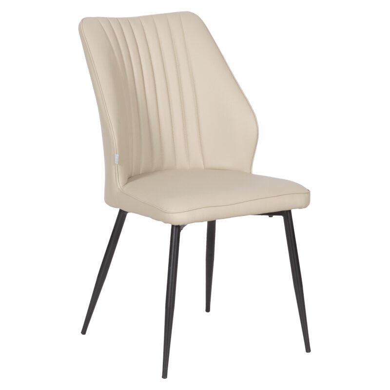 Трапезен стол LAREDO Y еко кожа – крем 79