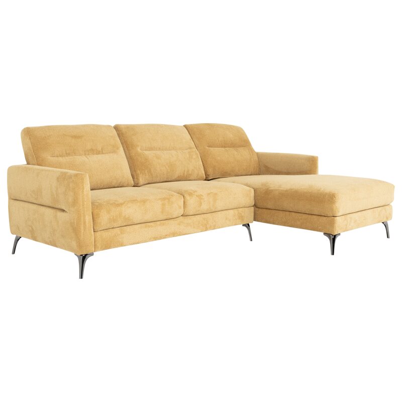 Ъглов диван INGA – жълт V68