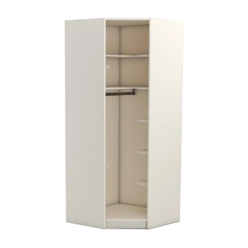 Ъглов гардероб YORK – крем