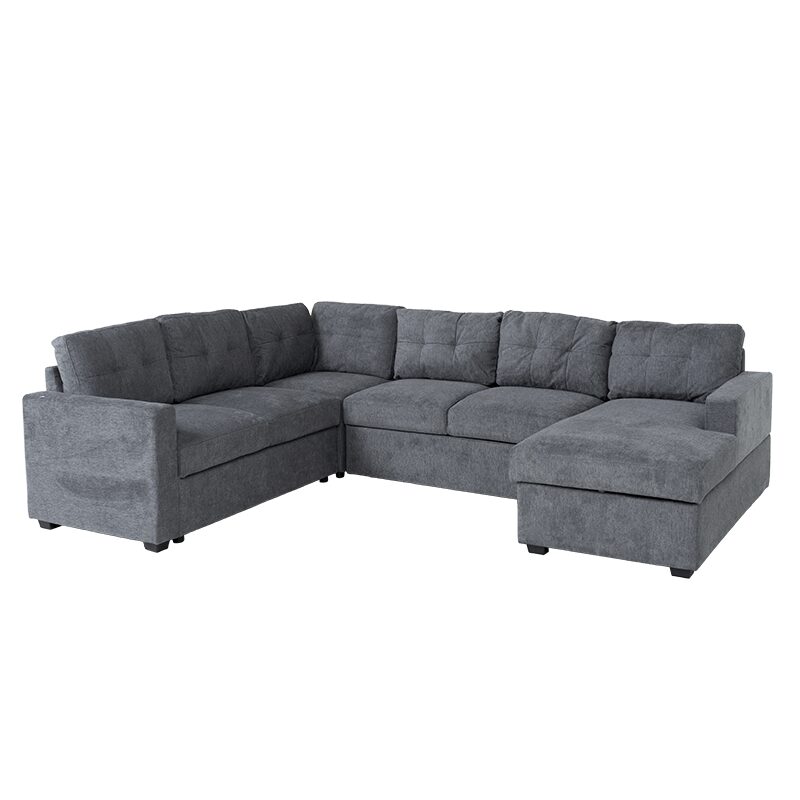 Ъглов разтегателен диван IKELA – сив