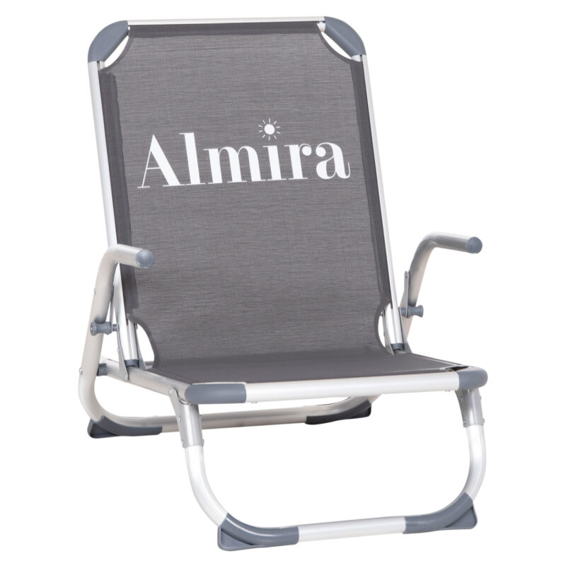 Стол, ALMIRA, Антрацит, Алуминий, 55х71х66см.