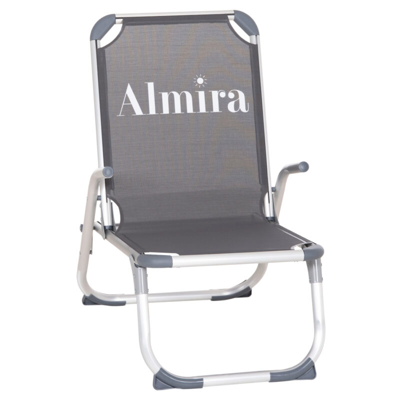 Стол, ALMIRA, Антрацит, Алуминий, 53х68х80см.