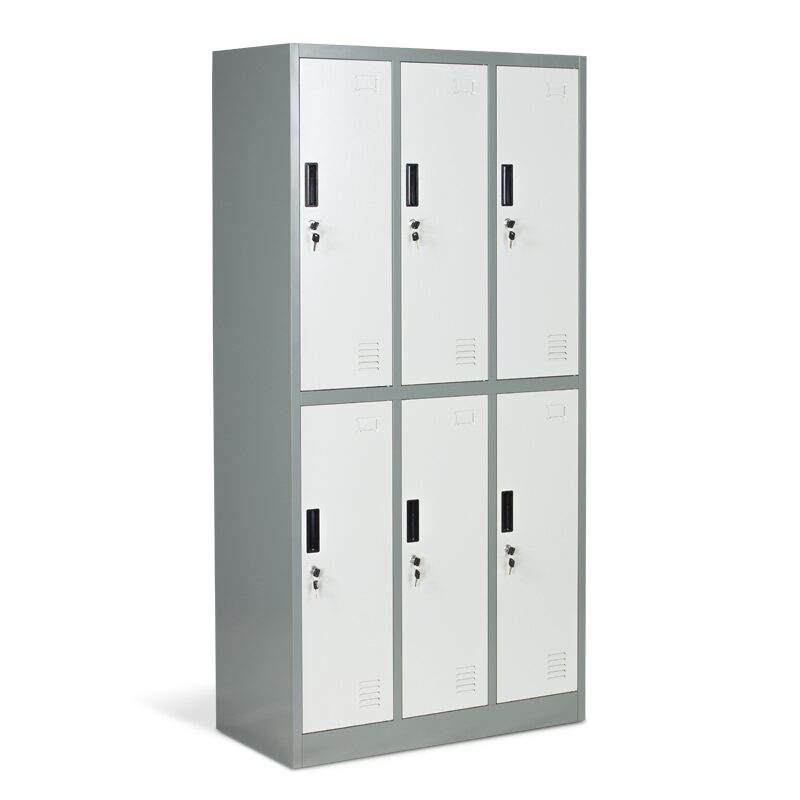 Метален шкаф CR-1243 J LUх – сив / тъмносив