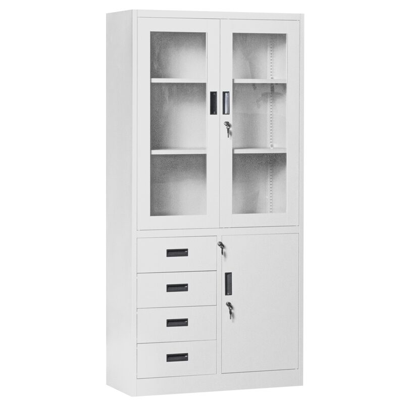 Метален шкаф CR-1278 J – сив