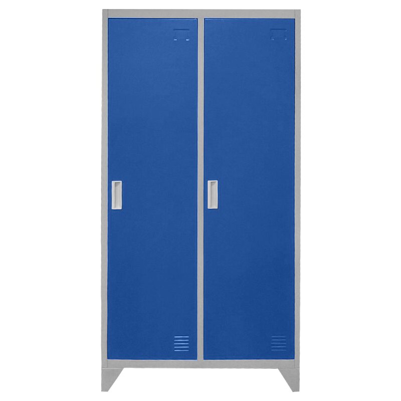 Метален шкаф CR-1602 KZ – Сив / син