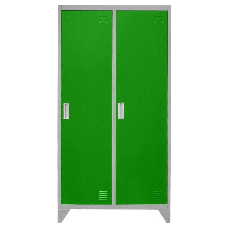 Метален шкаф CR-1602 KZ – Сив / зелен