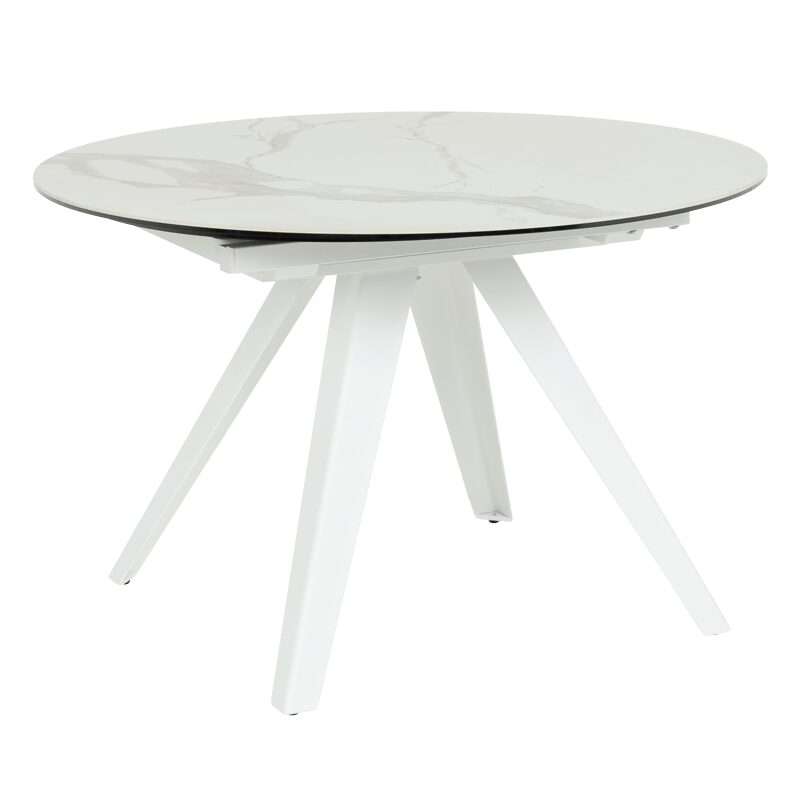 Разтегателна трапезна маса BOLKOW – бял 02