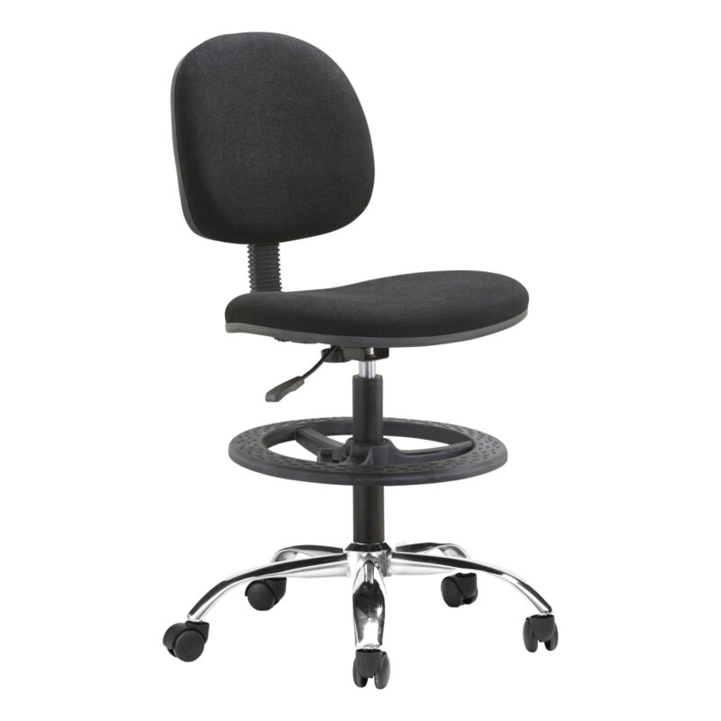 Табуретка, WORK STOOL, Черен, Текстил, 48х60х130см.