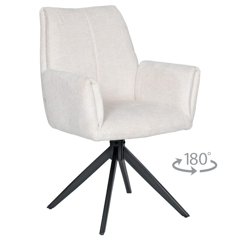 Трапезен стол ALBANS – слонова кост