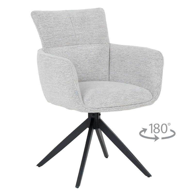 Трапезен стол GILES – бял меланж