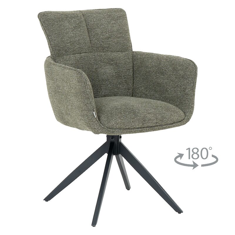 Трапезен стол GILES – тъмнозелен