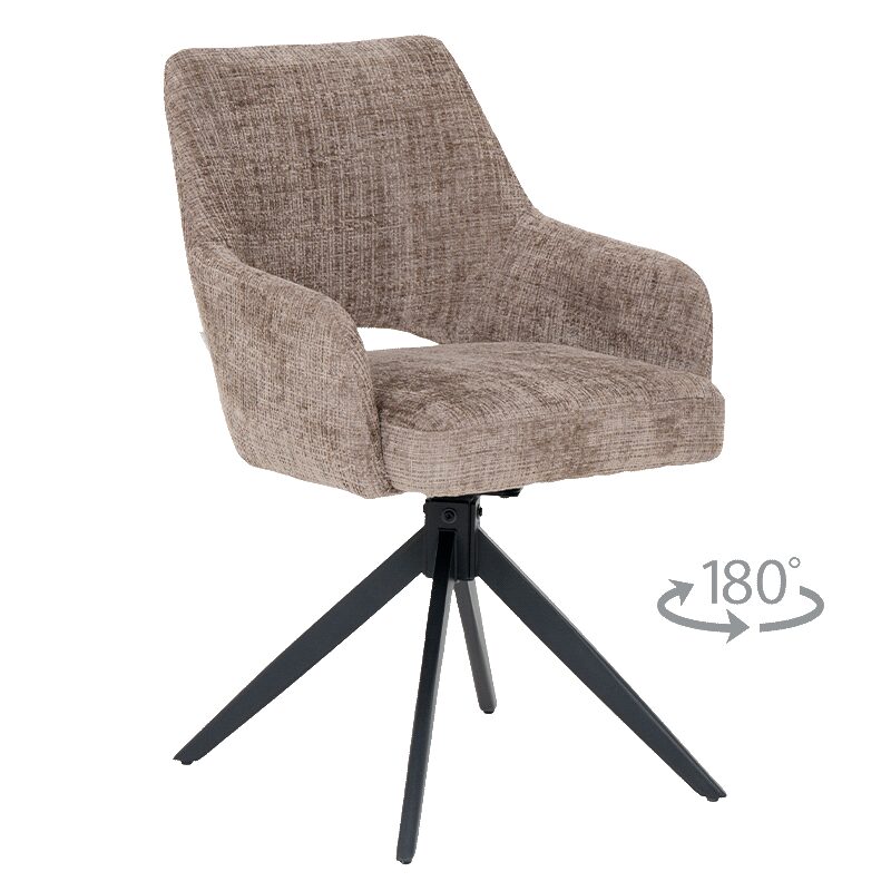 Трапезен стол HEREFORD – кафяв