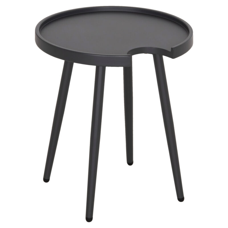 Маса, OUTDOOR ROUND SIDE TABLE TEROC, Сив, Алуминий, 47х47х53см.