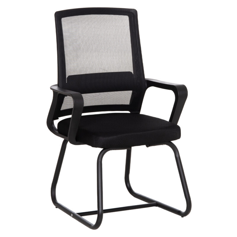 Стол, VISITOR’S CHAIR CASTER, Черен, Текстил, 46х52х94см.