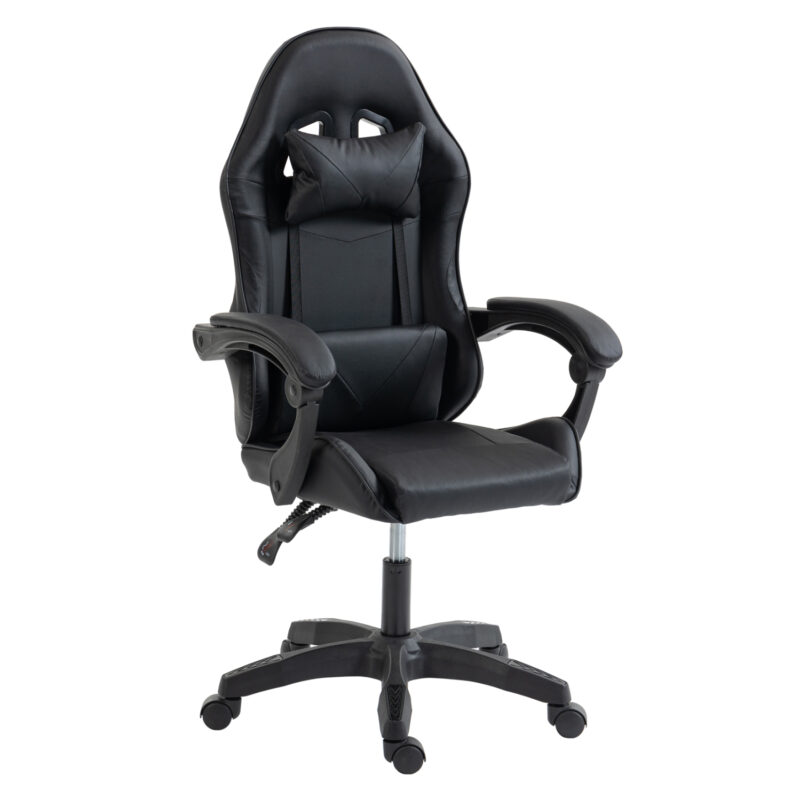 Стол, GAMING CHAIR STRATUS, Черен, Пластмаса, 62х62х119см.