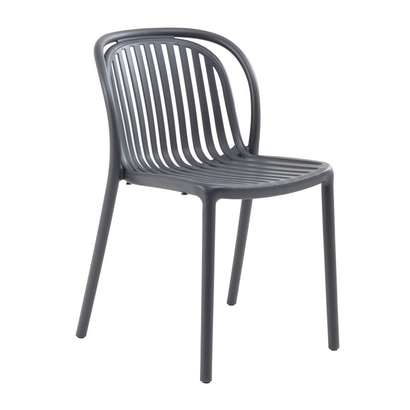 Стол, Chair PP-UV Anthracite, Антрацит, Пластмаса, 51х56х77см.