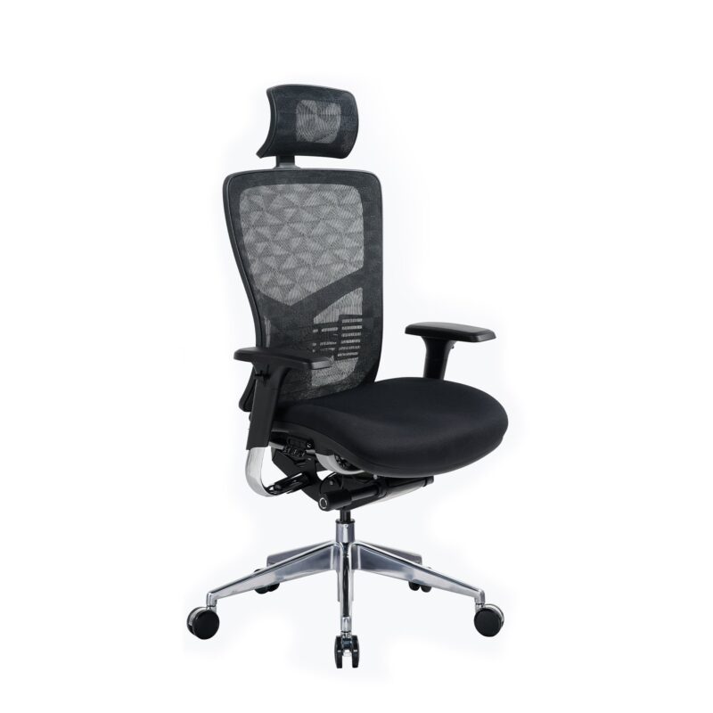 Ергономичен стол RFG TECH@PRO, Multi-function механизъм, до 250 kg, черен