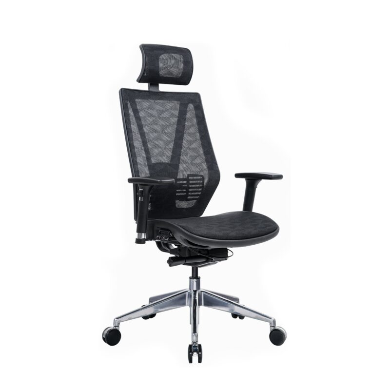 Ергономичен стол RFG TECH@LINE, Multi-function механизъм, до 250 kg, черен
