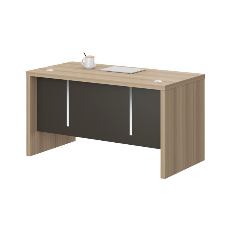 Бюро RFG Milano, 140х70х75см., ПДЧ 4см., светъл дъб и тъмносиво