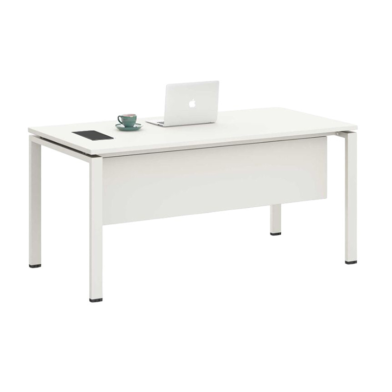 Бюро RFG Monaco, 160х80х75см., ПДЧ 2.5см., метални крака, бяло