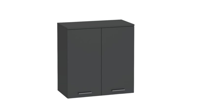 Шкаф RFG Boxi, двоен, с две врати, горен, 72х37х72.1см., ПДЧ, черен