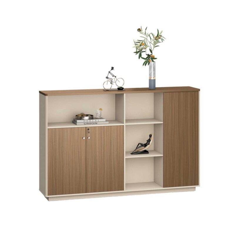 Шкаф RFG Paris, 200х40х130см., ПДЧ, орех и светлосиво