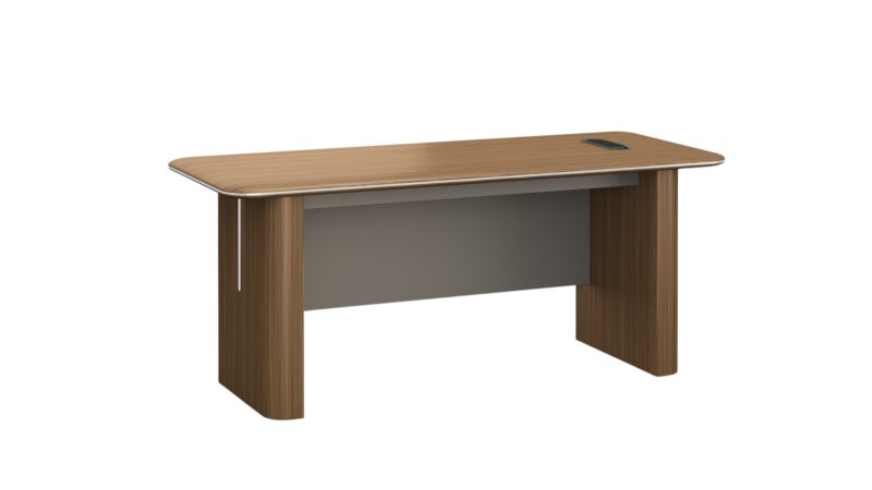Заседателна маса RFG Parma, 200х100х75см., ПДЧ 5см., орех и перлен графит