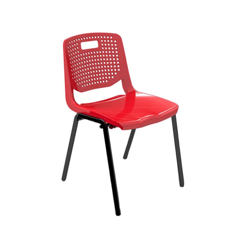 Ученически стол RFG Stilo, от V до VIII клас, 38х35х43см., полипропилен, червен