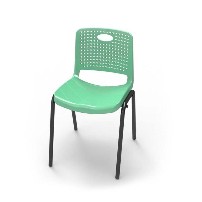 Ученически стол RFG Stilo, от V до VIII клас, 38х35х43см., полипропилен, зелен