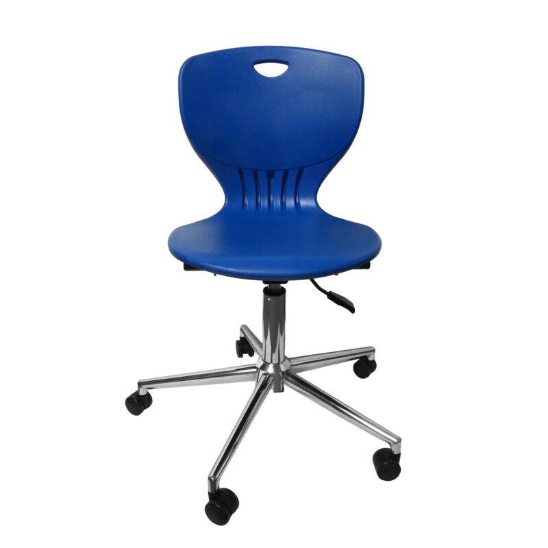 Ученически стол RFG Maxima Move Chrome, полипропилен, до 120 kg, син