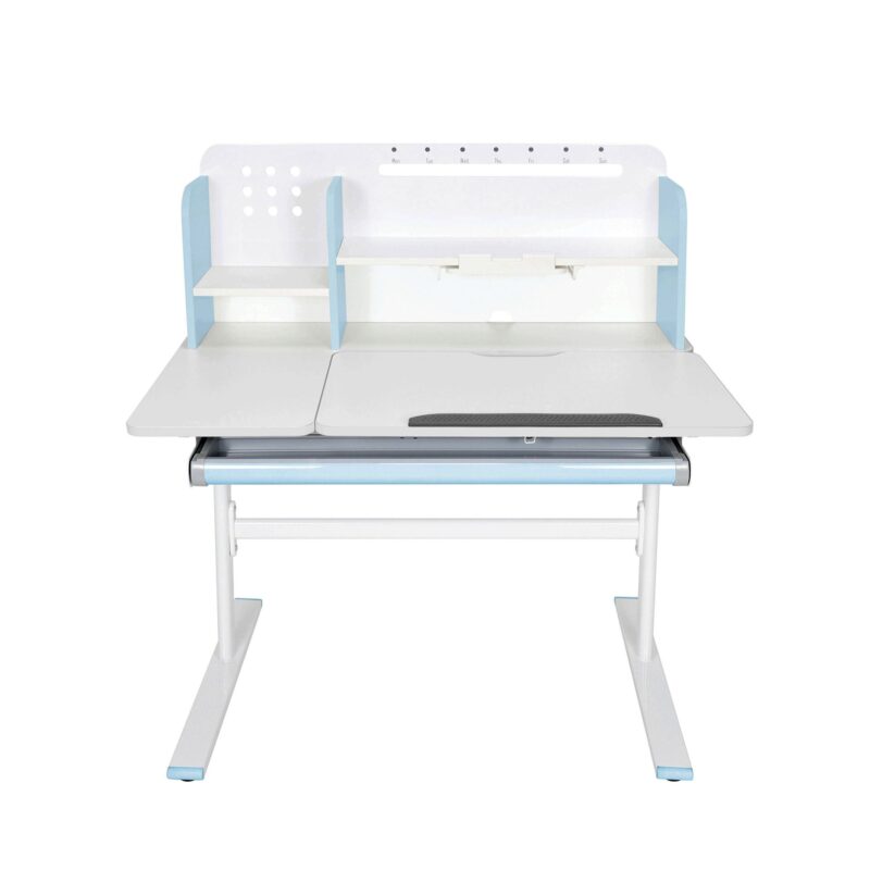 Бюро RFG с регулируема височина Ergo Light 1003A, MDF плот, метални крака, синьо