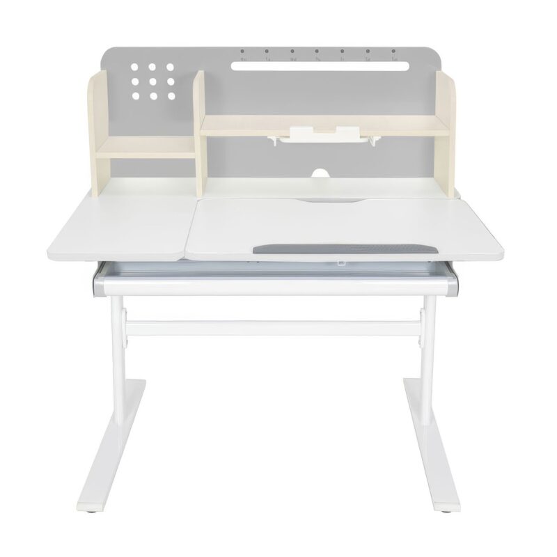 Бюро RFG с регулируема височина Ergo Light 1003A, MDF плот, метални крака, сиво